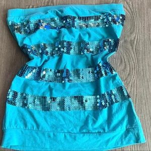 Y2k cute strapless top